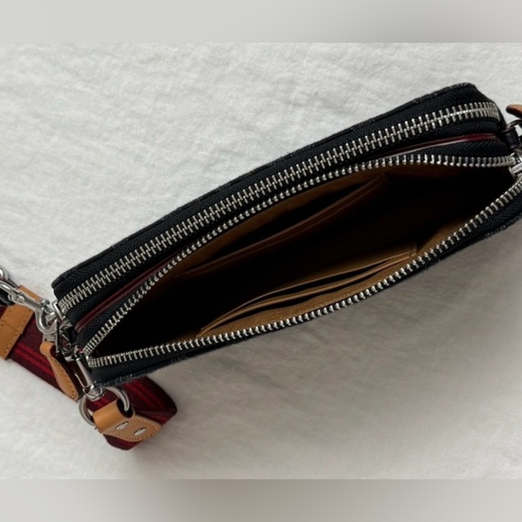 Coach Kira Convertible Denim Crossbody Wristlet HTF - Picture 6 of 16